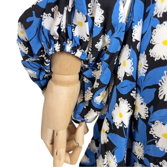 STAUD  Danica Dress - White Acid Floral - Picture 6 of 14